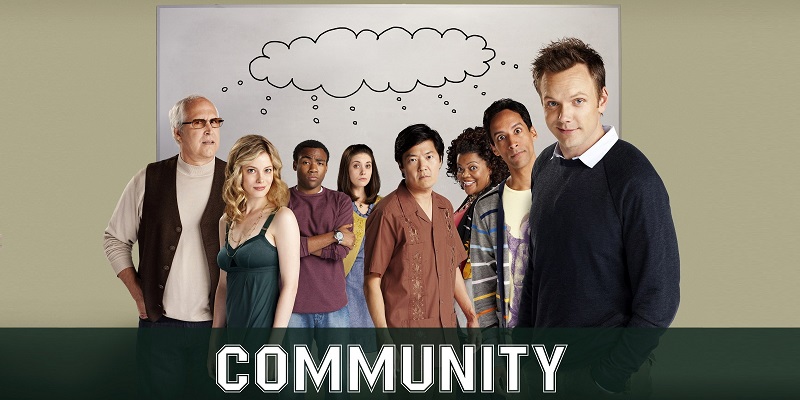 Community, six season, and a movie, film, serie TV, Netflix
