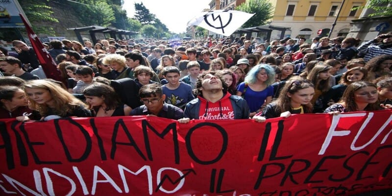 Proteste in tutta Italia